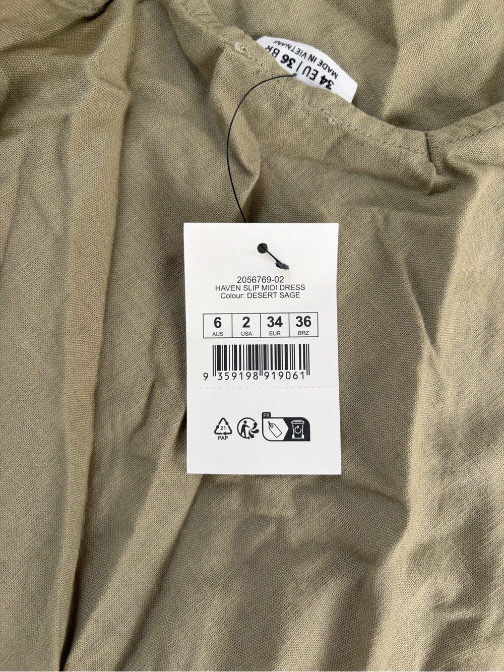 Cotton On Haven Slip Linen Midi Dress (NWT) - Picture 11 of 12